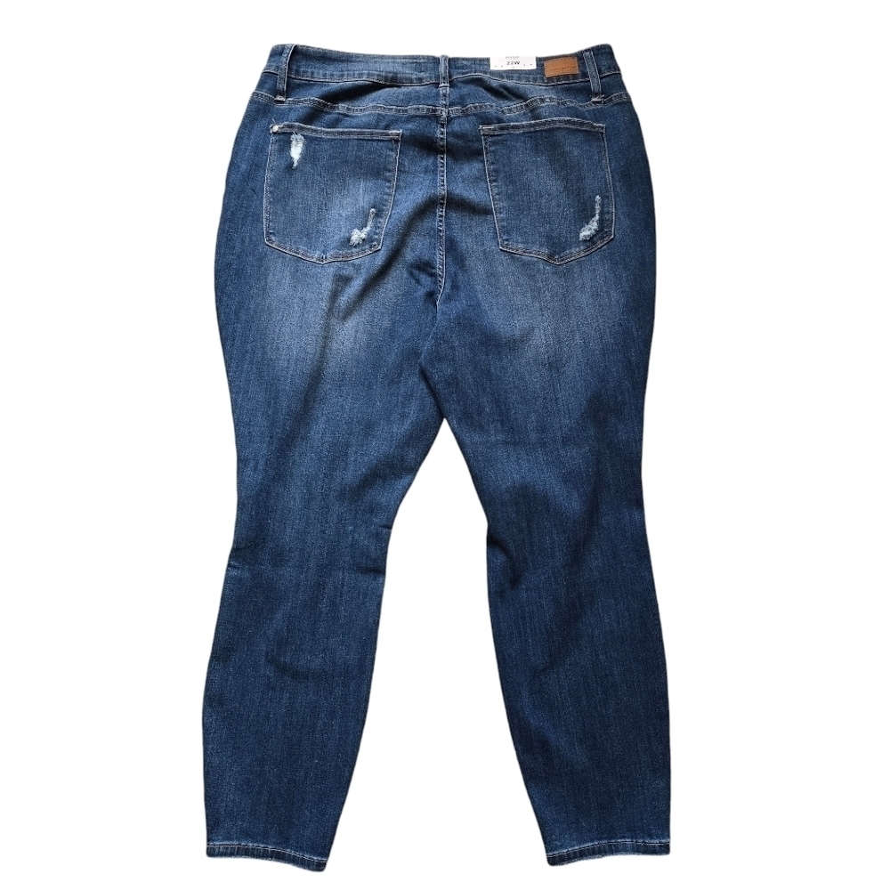 🔥NWT Judy Blue Madelyn High Rise Button Fly Skinny, Size 22W - Picture 8 of 12